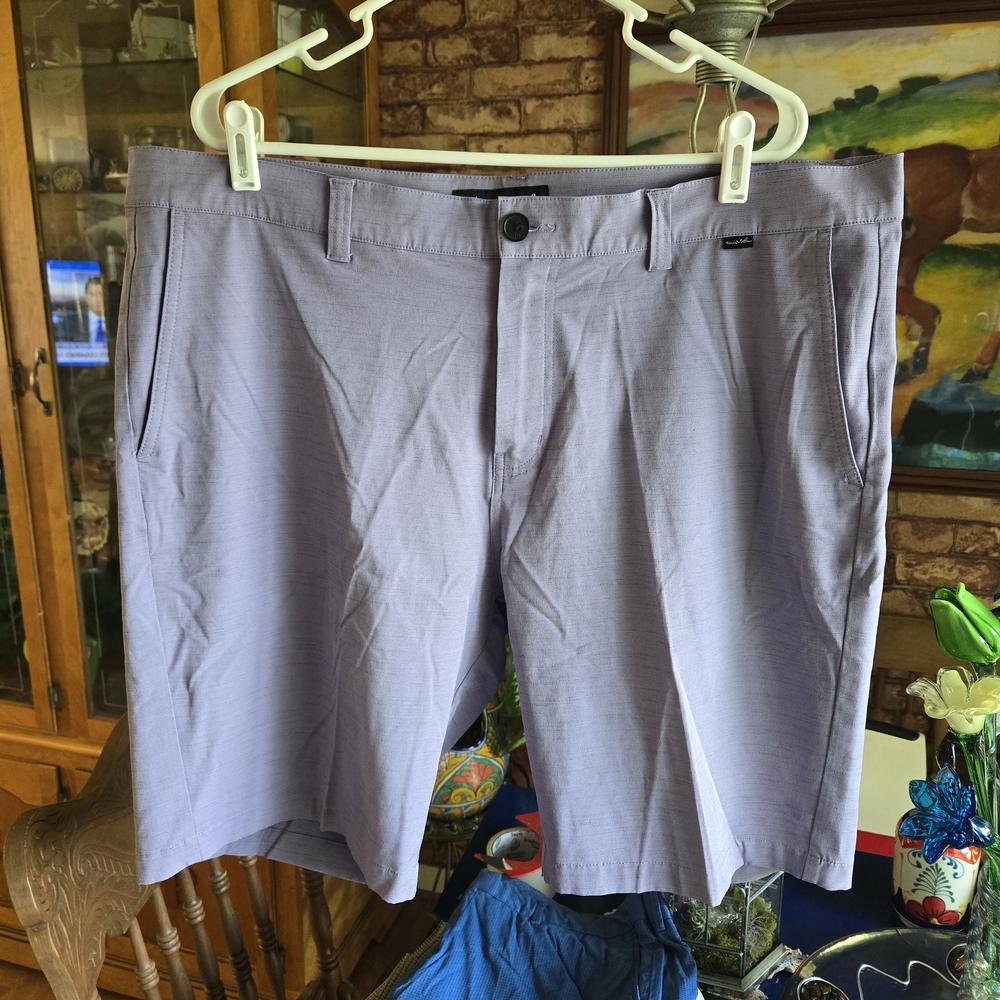 Travis Mathew Light Purple Flat Front Shorts
